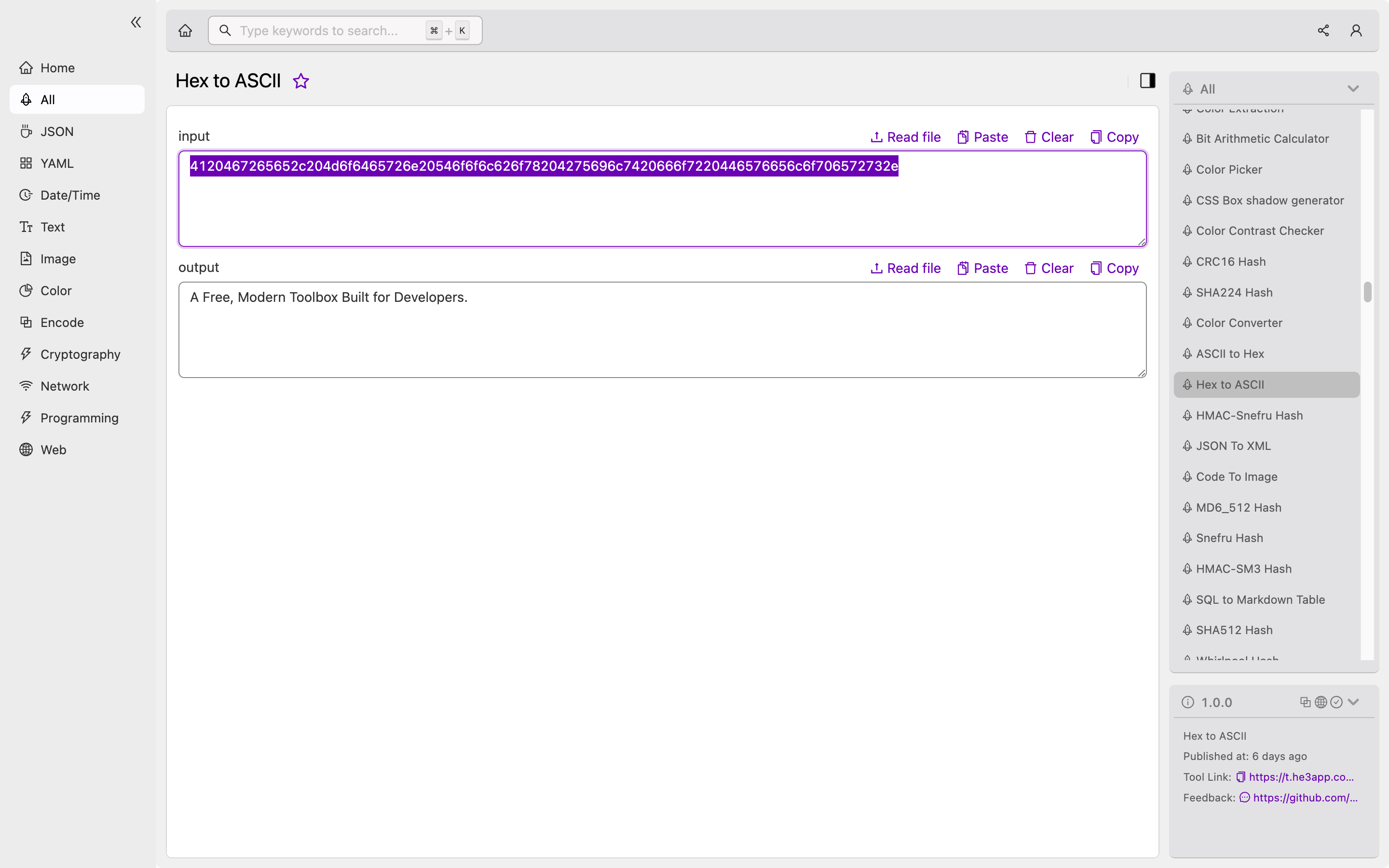 Hex to ASCII Converting Hexadecimal to Text